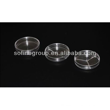 Laboratoire en plastique Culture Petri Dish, 9cm Petri Dishes